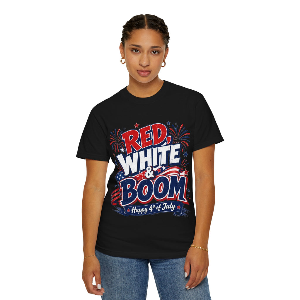 Red, White & Boom 4th of July T-Shirt