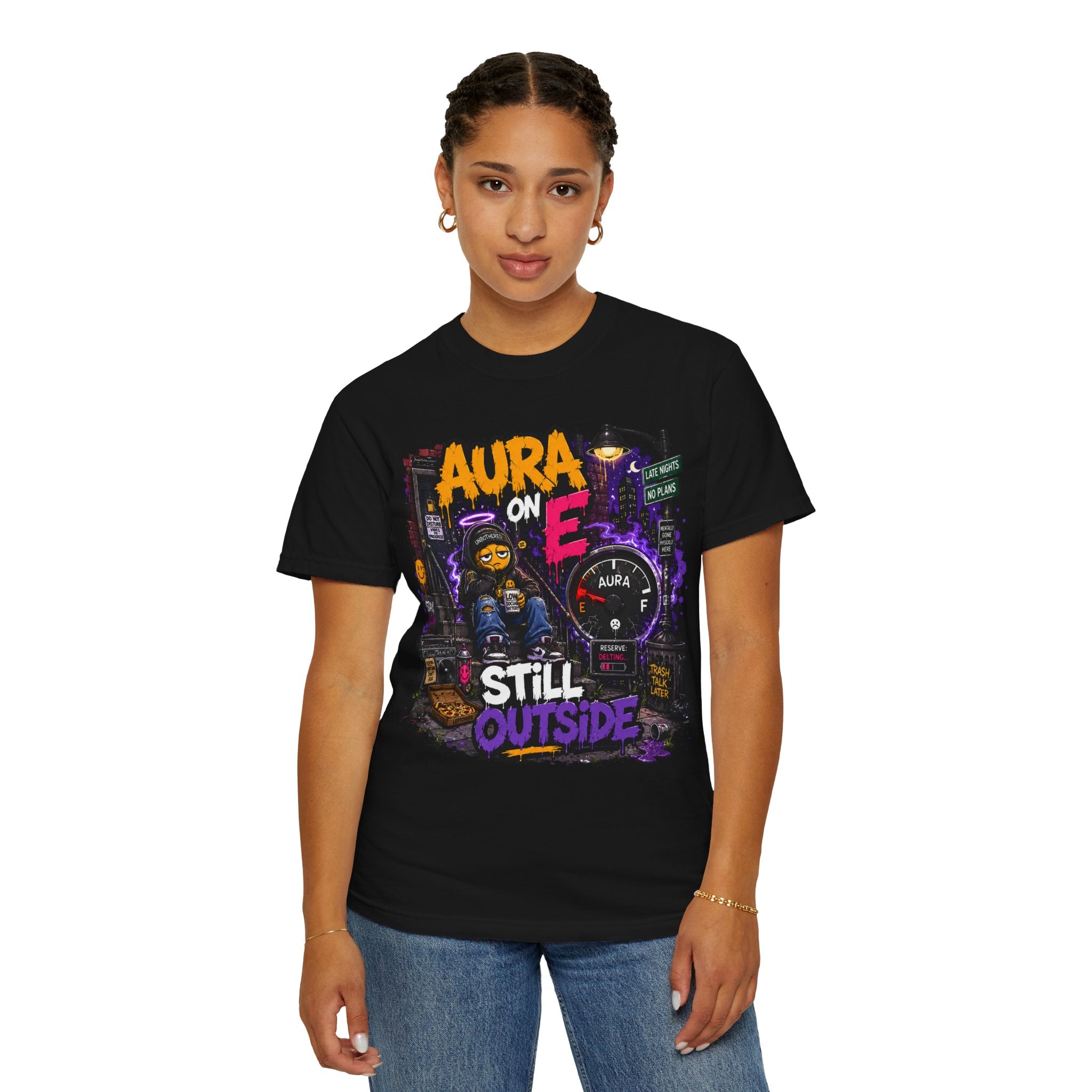 Aura On, Still Outside T-Shirt — Urban Graffiti Gaming Tee