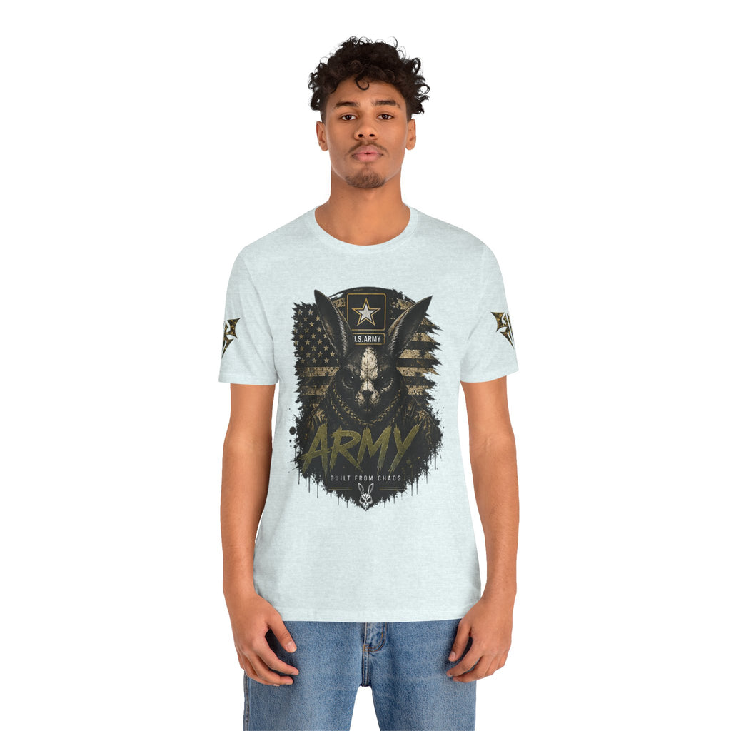 Army We Lead The Way Graphic Tee — Military Skull & Flag T-Shirt