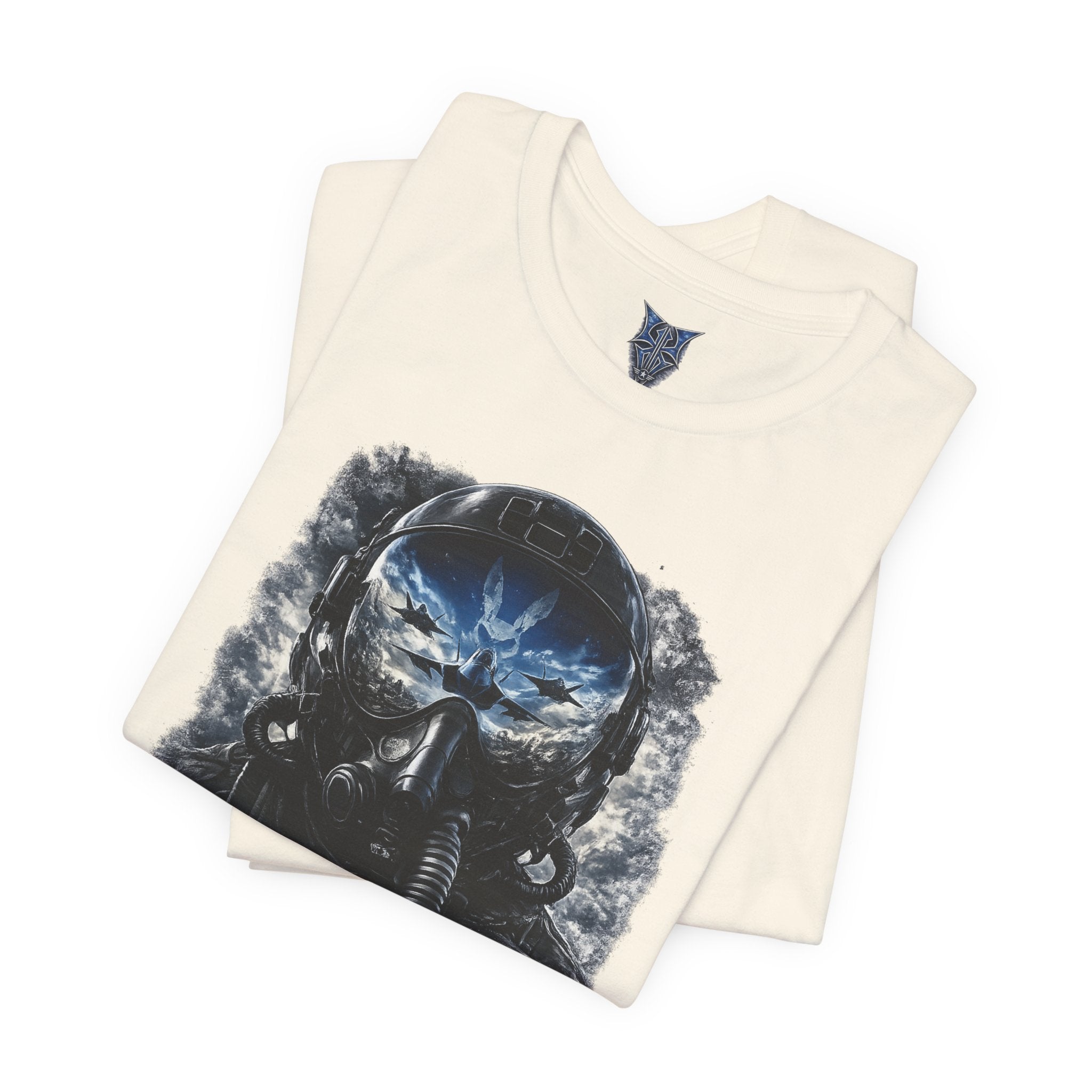 Air Force Pilot Mask Tee — "Air Force Above All" Military Aviation T-Shirt