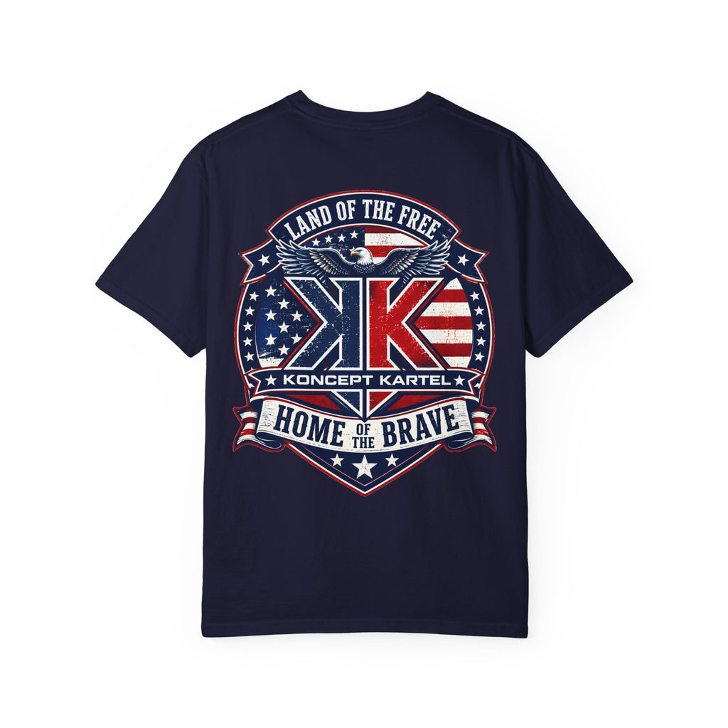 Patriotic Eagle T-Shirt — "Land of the Free, Home of the Brave"
