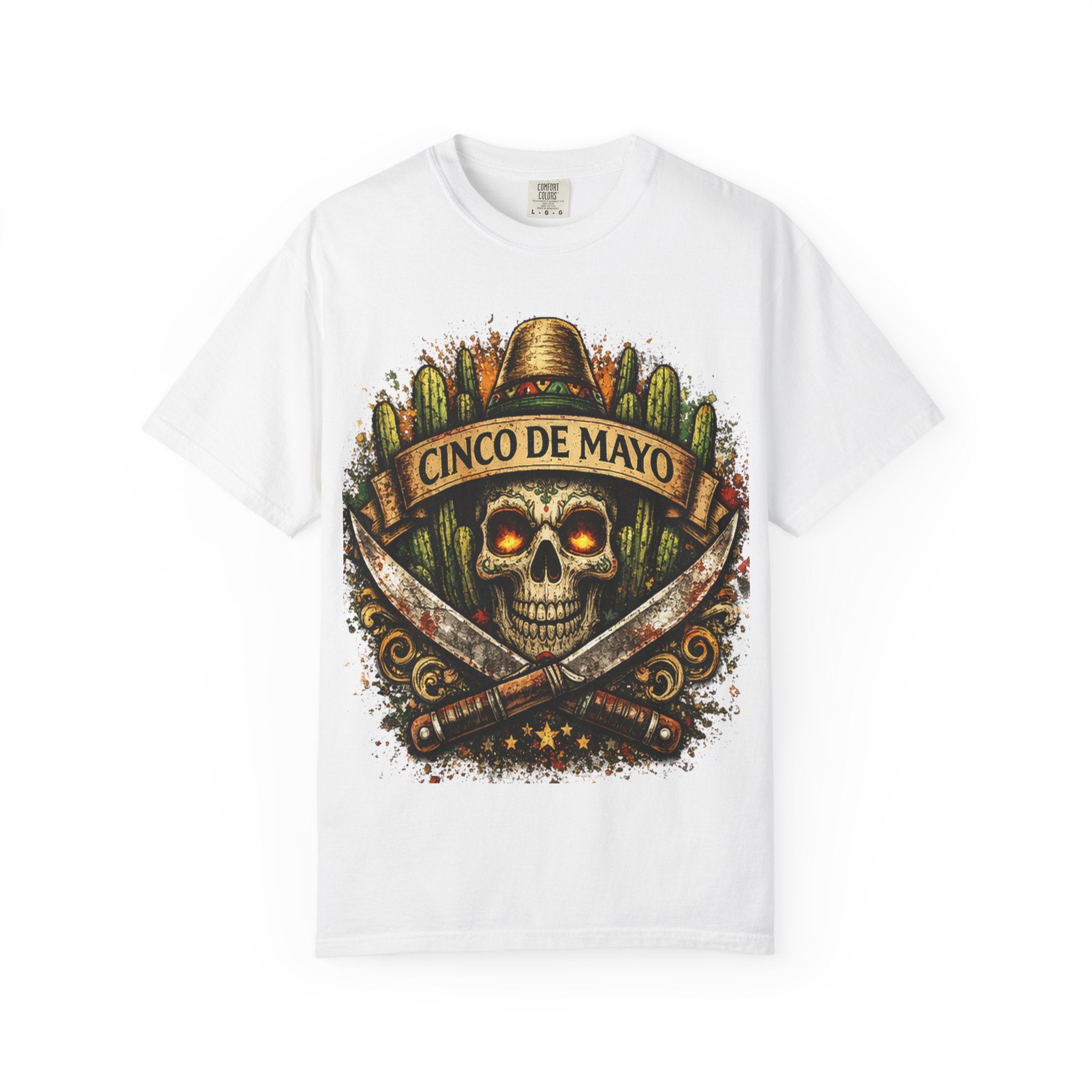 Cinco de Mayo Skull T-Shirt — Mexican Fiesta Graphic Tee